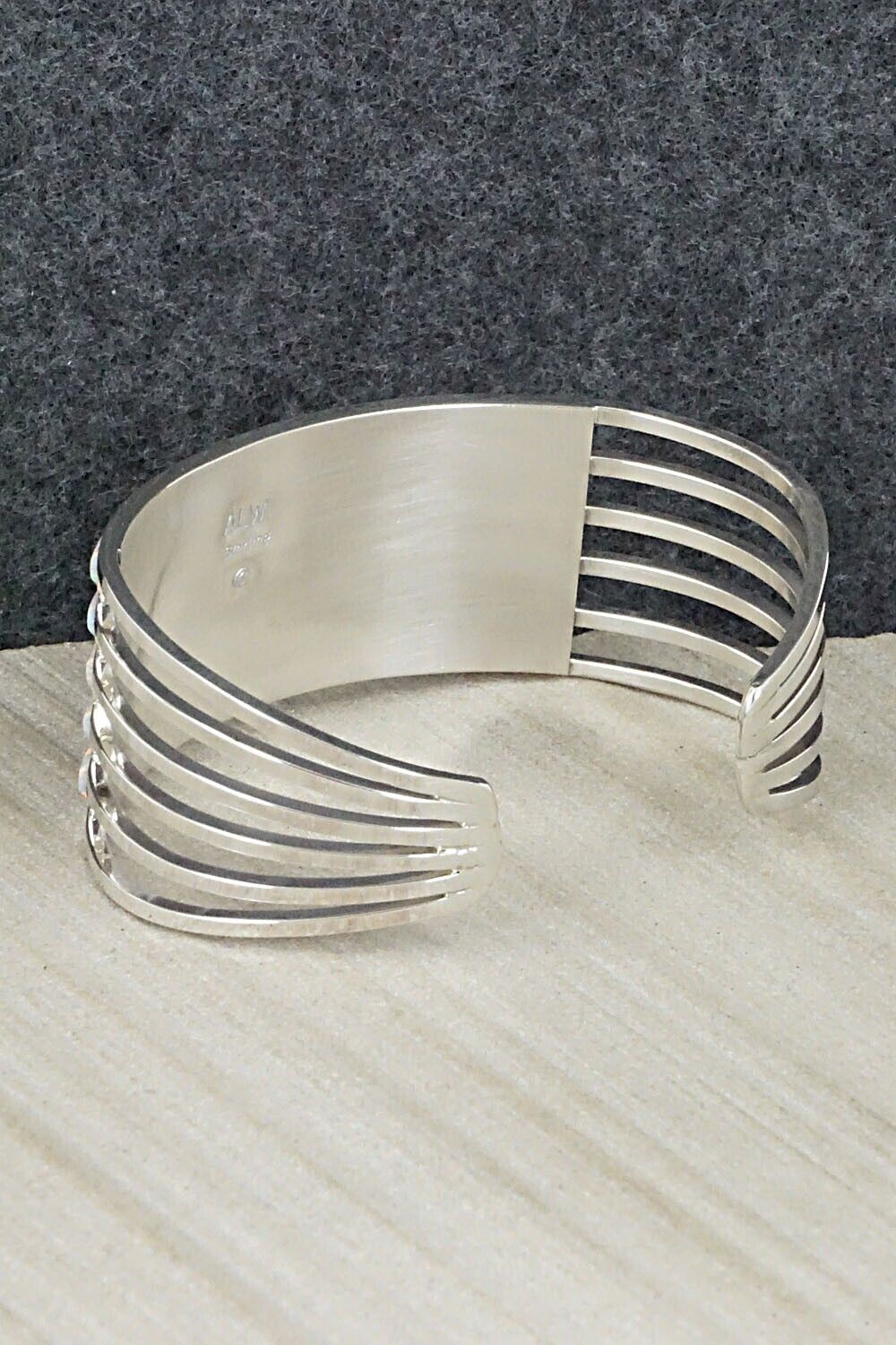 Opalite & Sterling Silver Inlay Bracelet - Anson Wallace