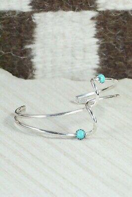 Turquoise & Sterling Silver Bracelet - Yolanda Skeets - High Lonesome Trading