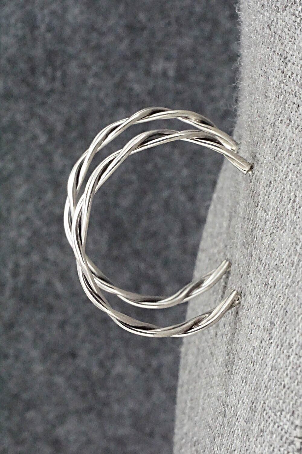 Sterling Silver Hoop Earrings - Elaine Tahe