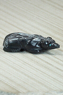 Badger Zuni Fetish Carving - Adrian Cachini