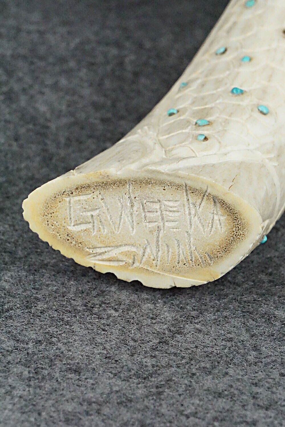 Corn Maiden Zuni Fetish Carving - Garrick Weeka