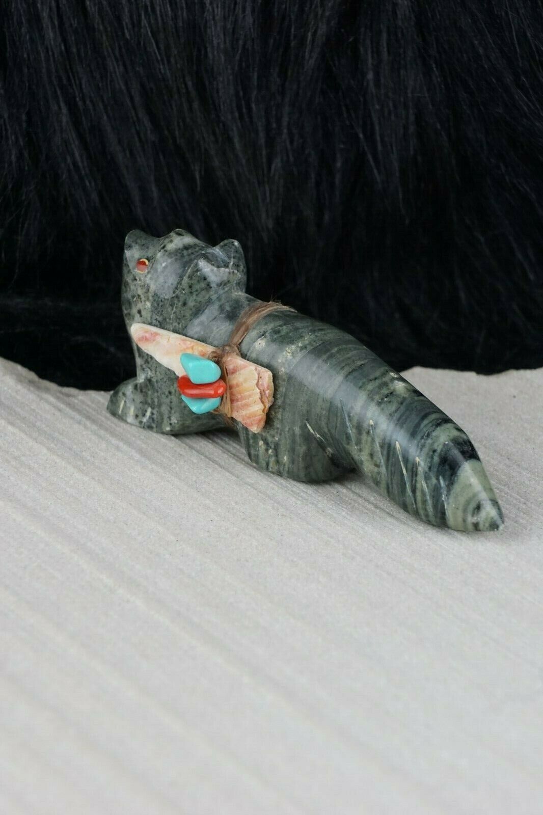 Wolf Zuni Fetish Carving - Lena Boone - High Lonesome Trading