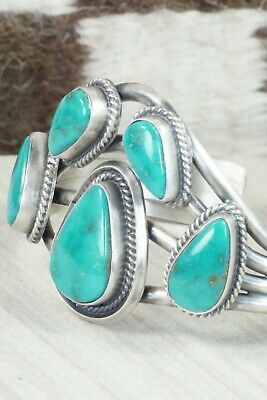 Turquoise & Sterling Silver Bracelet - Raymond Delgarito