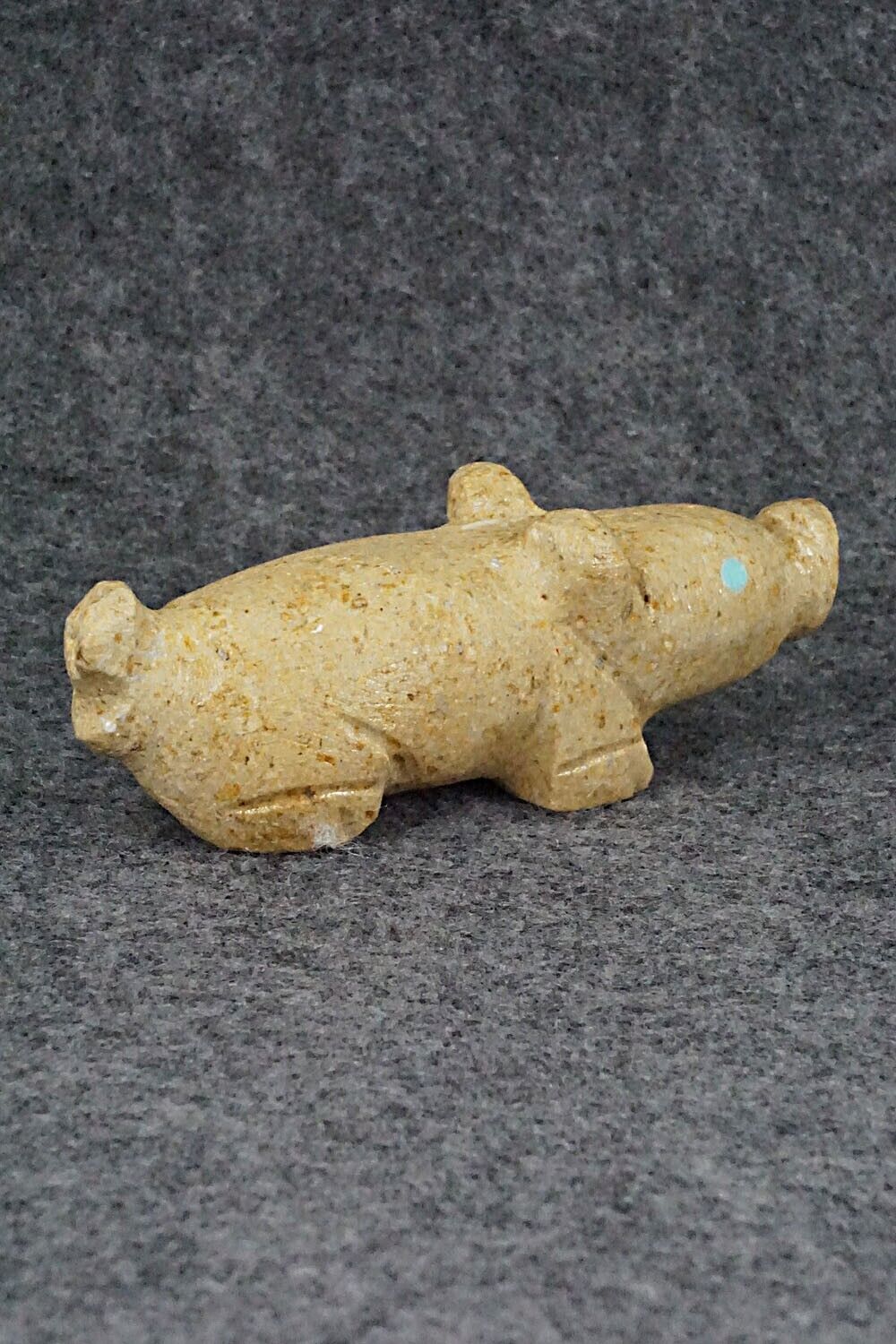 Pig Zuni Fetish Carving - Louise Ponchuella