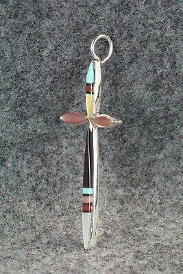 Multi Stone & Sterling Silver Pendant - Lynette Bowannie - High Lonesome Trading