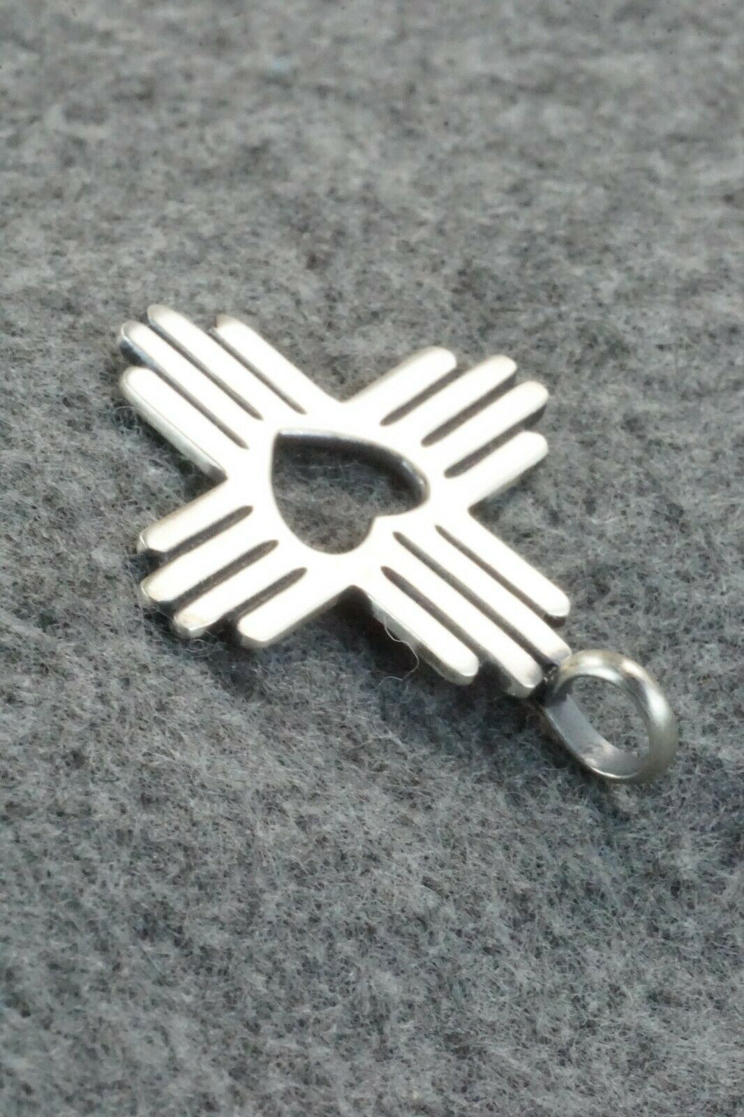 Sterling Silver Zia Pendant - Raymond Coriz