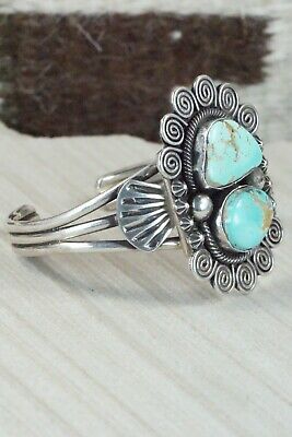 Turquoise and Sterling Silver Bracelet - Jess Martinez