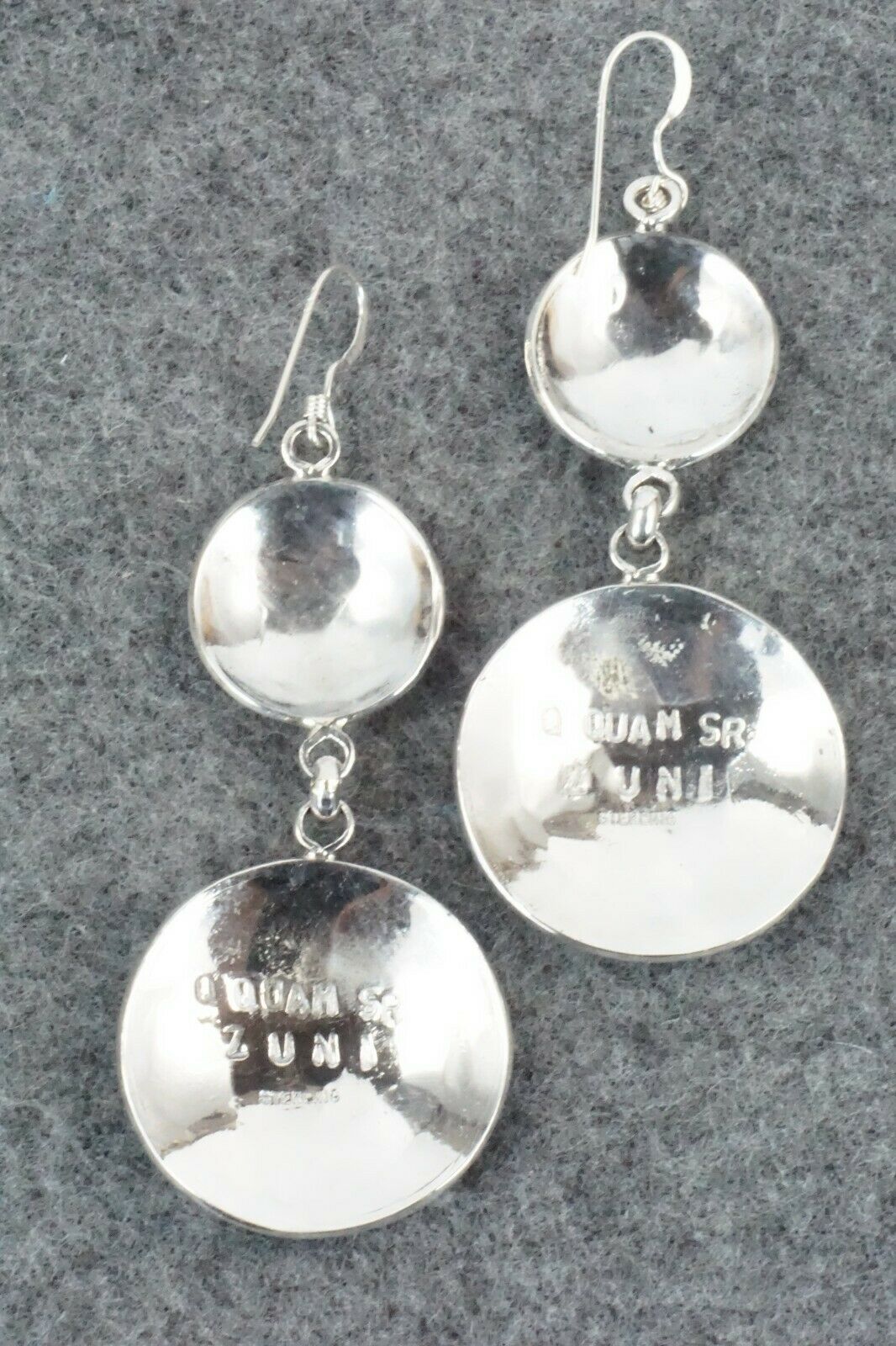 Multi Stone & Sterling Silver Earrings - Quintin Quam Sr.