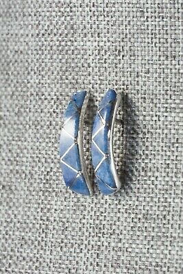 Lapis & Sterling Silver Earrings - Eldrick Seoutewa