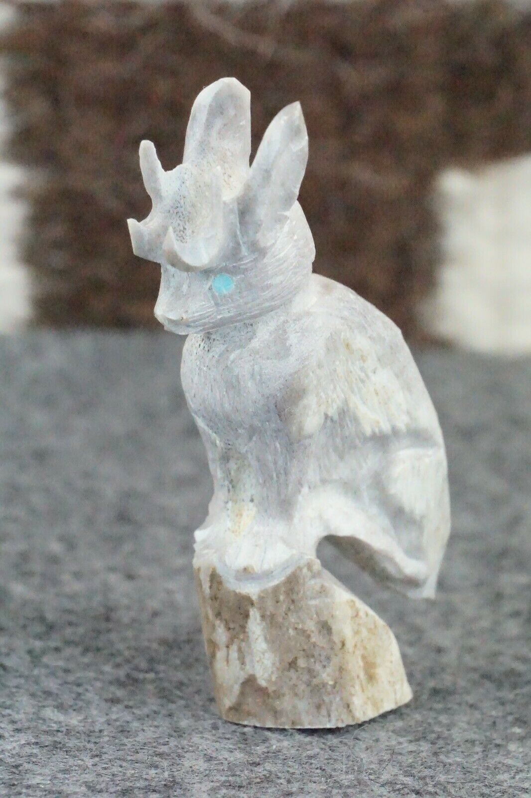 Jackalope Zuni Fetish Carving - Chris Peina - High Lonesome Trading