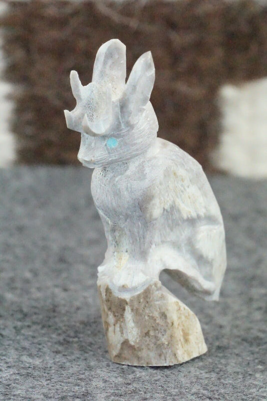 Jackalope Zuni Fetish Carving - Chris Peina - High Lonesome Trading