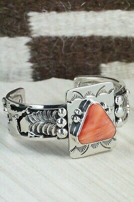 Spiny Oyster & Sterling Silver Bracelet - Ricky Roy