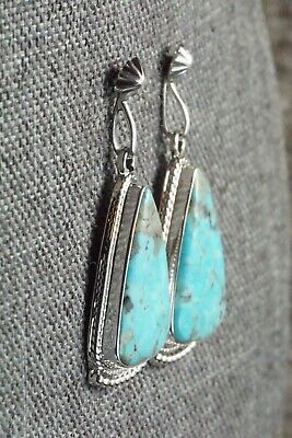 Turquoise & Sterling Silver Earrings - Sharon McCarthy