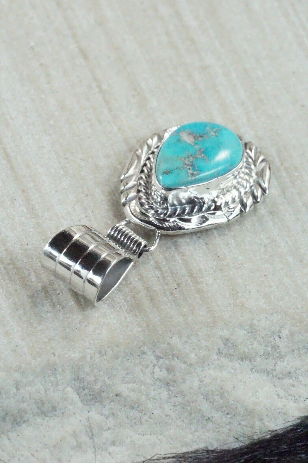 Turquoise & Sterling Silver Pendant - Davey Morgan