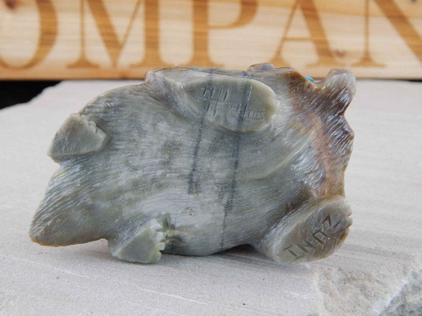 Badger Zuni Fetish Carving - Alvin Haloo - High Lonesome Trading
