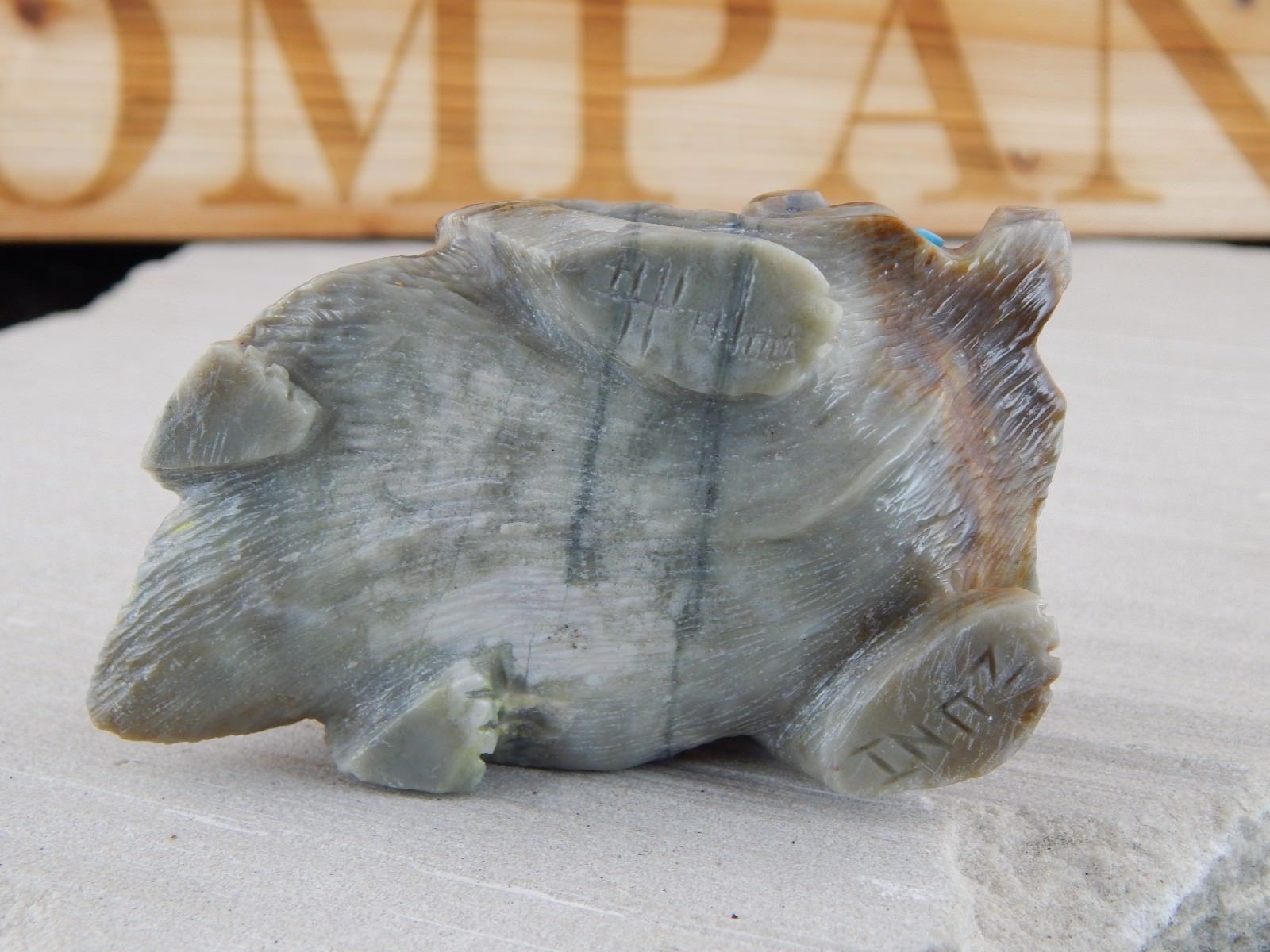 Badger Zuni Fetish Carving - Alvin Haloo - High Lonesome Trading