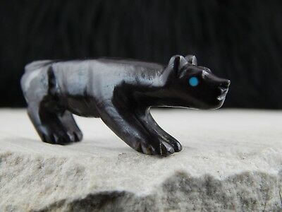Bear Zuni Fetish Carving - Andres Quandelacy - High Lonesome Trading