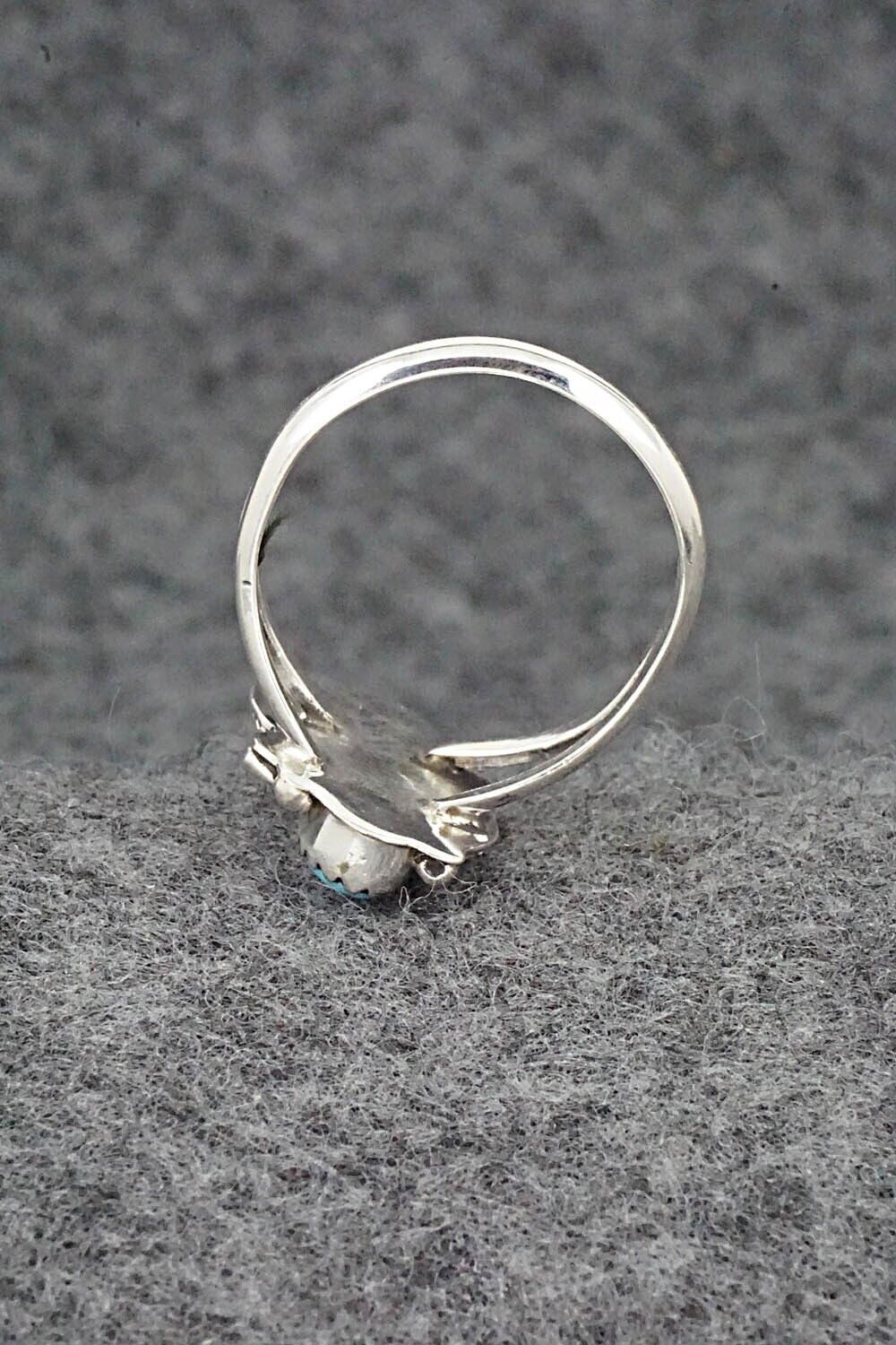 Turquoise & Sterling Silver Ring - William Begay - Size 7.5