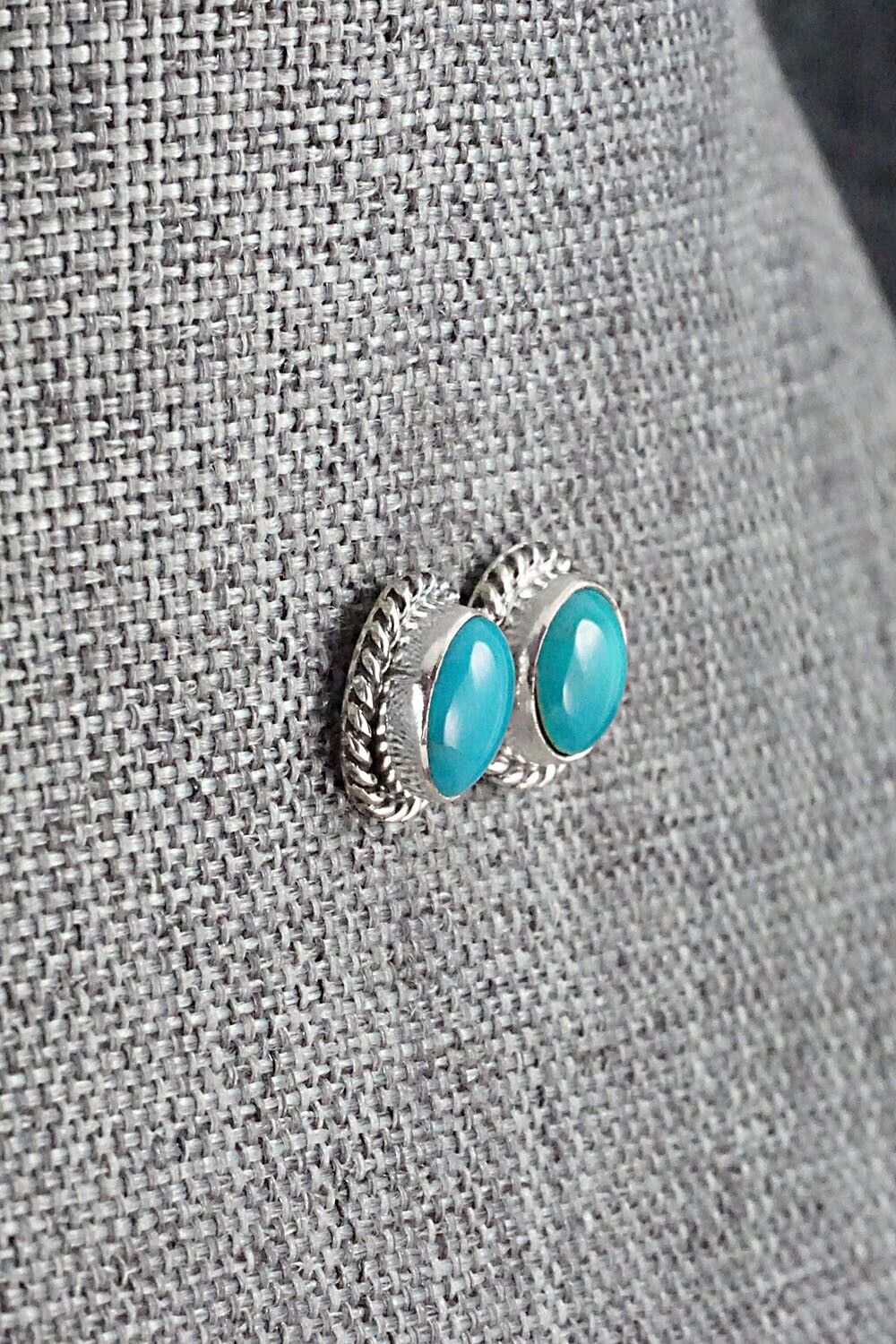 Turquoise & Sterling Silver Earrings - Jan Mariano