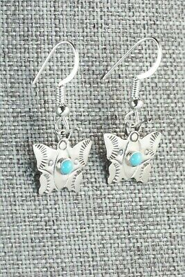 Turquoise & Sterling Silver Earrings - Lucille Platero