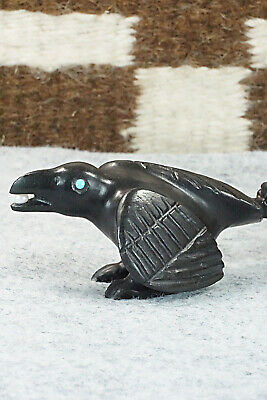 Crow & Coyote (The Tricksters) Zuni Fetish Carving - Albert Eustace