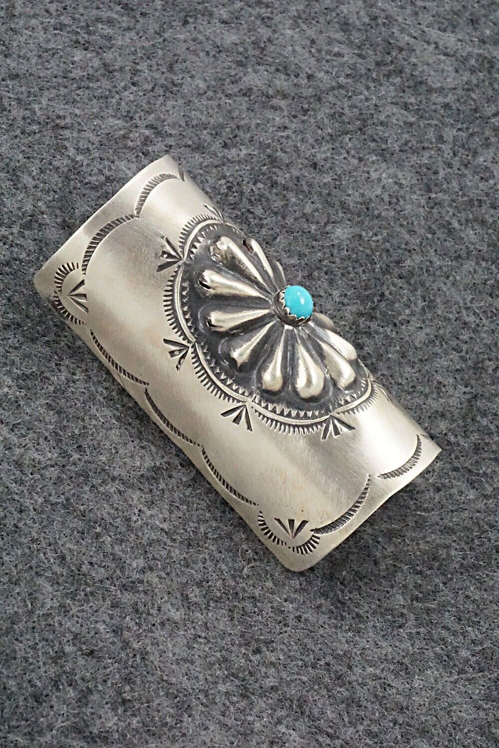Turquoise & Sterling Silver Hair Pin - Arlene Soce