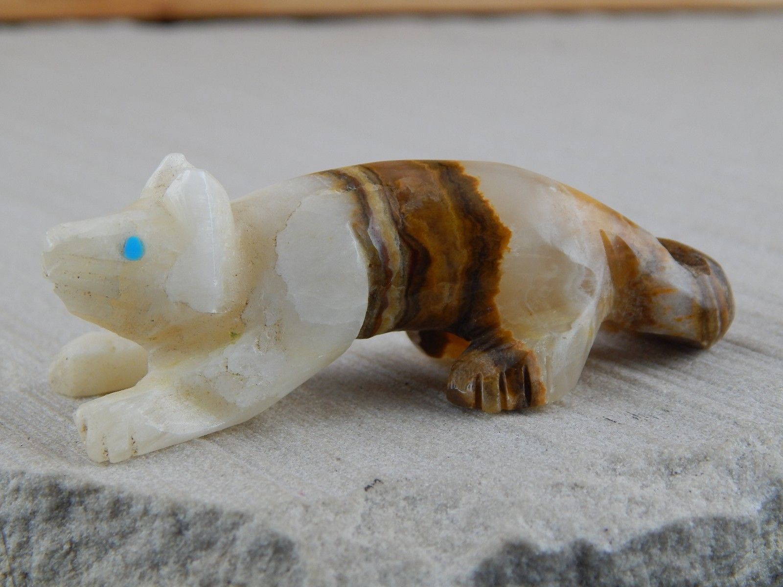 Coyote Zuni Fetish Carving - Cody Cheama - High Lonesome Trading
