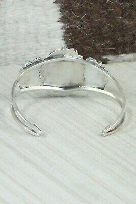 Turquoise & Sterling Silver Bracelet - Evangeline Tsabetsaye - High Lonesome Trading