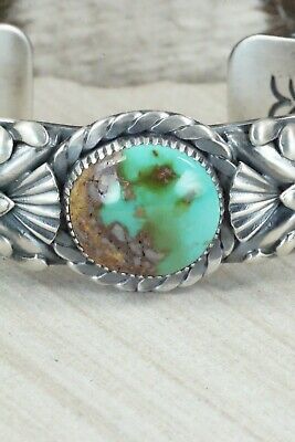 Turquoise & Sterling Silver Bracelet - Delbert Gordon