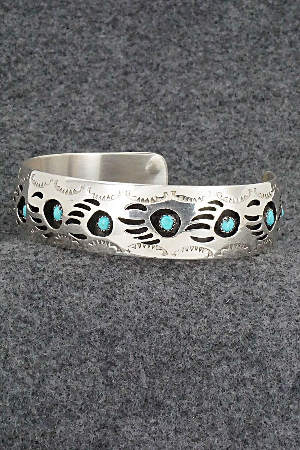 Turquoise & Sterling Silver Bracelet - Pearlene Spencer