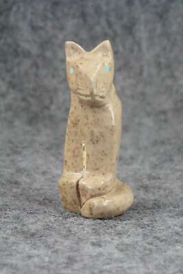Mountain Lion Zuni Fetish Carving - Gilbert Lonjose
