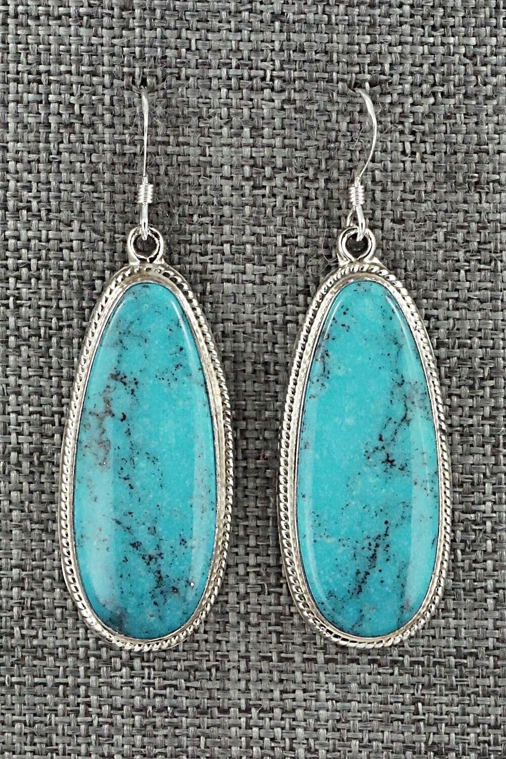 Turquoise and Sterling Silver Earrings - Sharon McCarthy