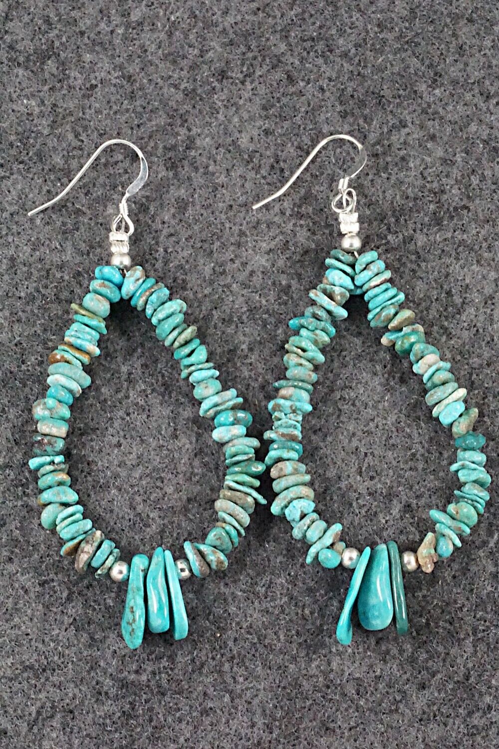Turquoise & Sterling Silver Earrings - Tammy Nolcot