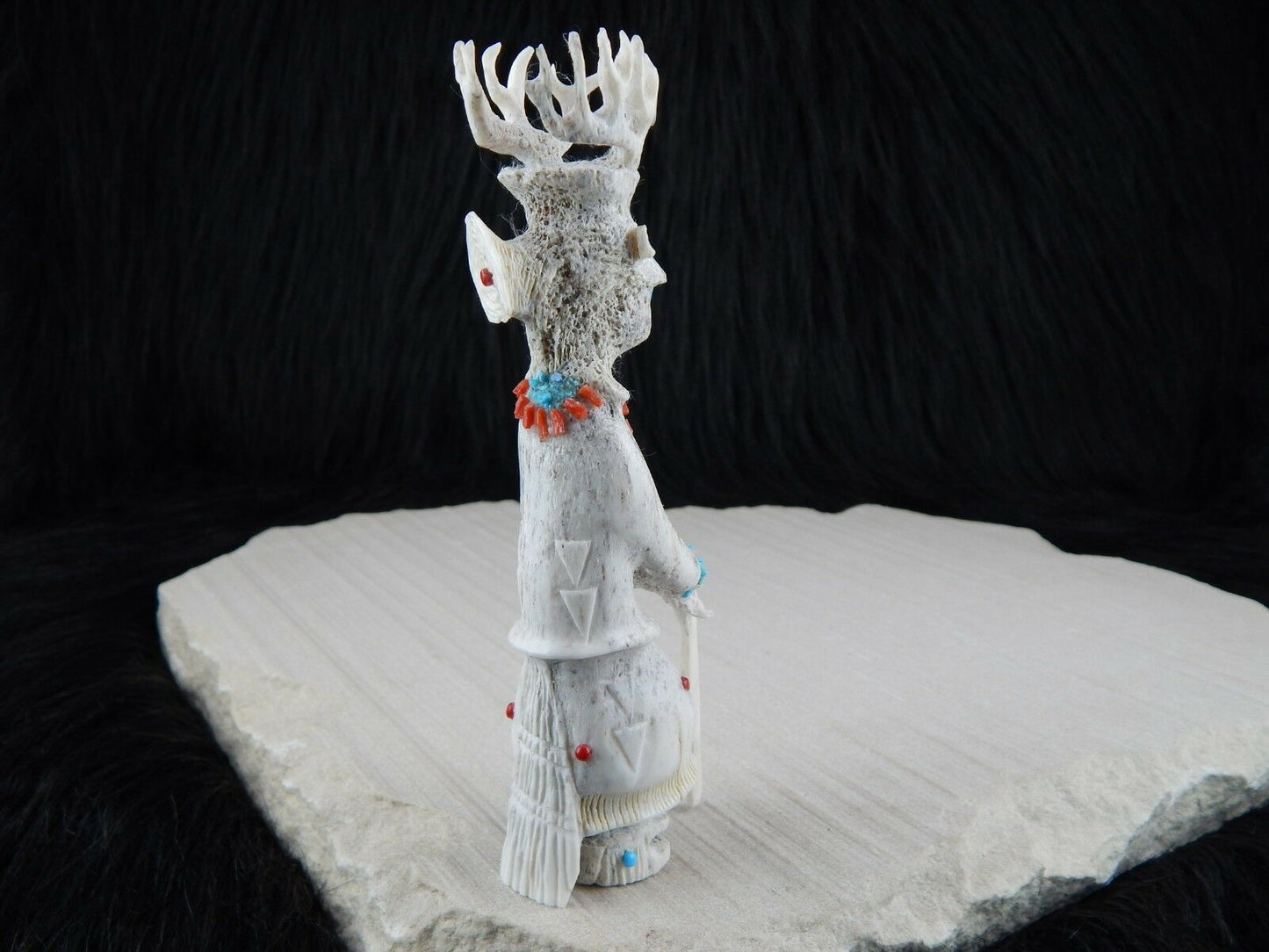 Dancer Zuni Fetish Carving - Marlon Lowsayatee - High Lonesome Trading