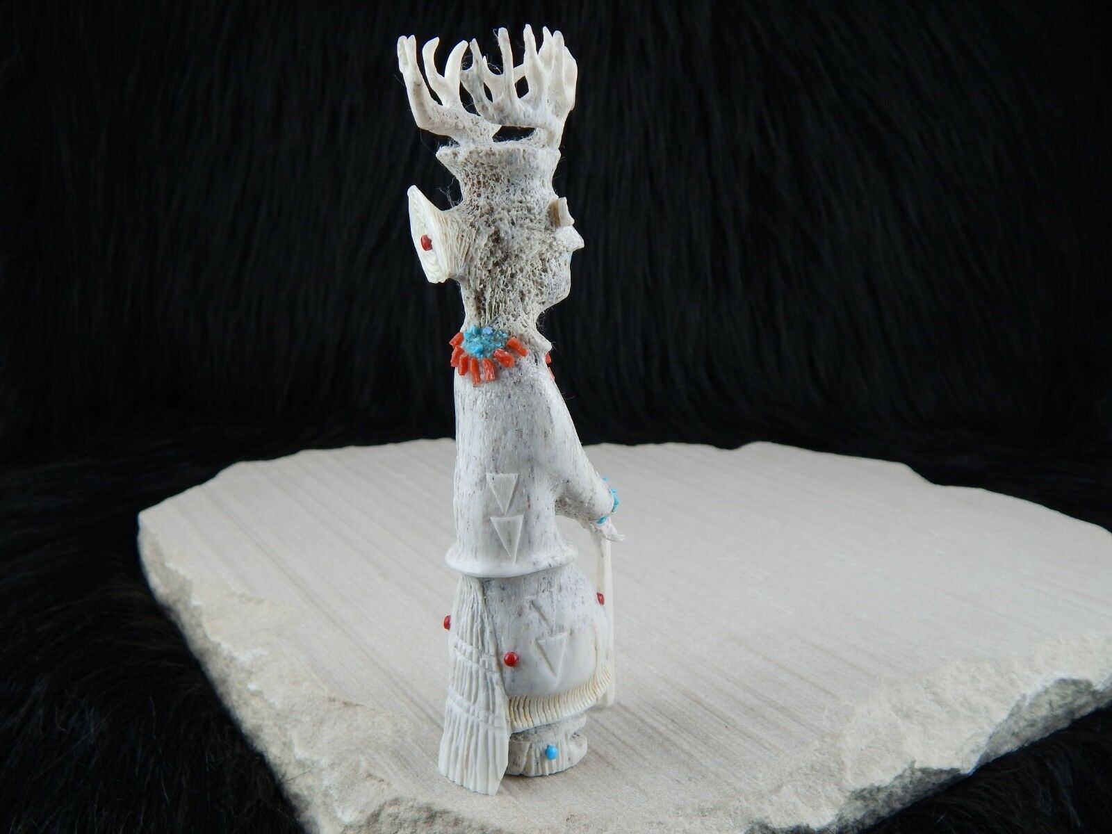 Dancer Zuni Fetish Carving - Marlon Lowsayatee - High Lonesome Trading