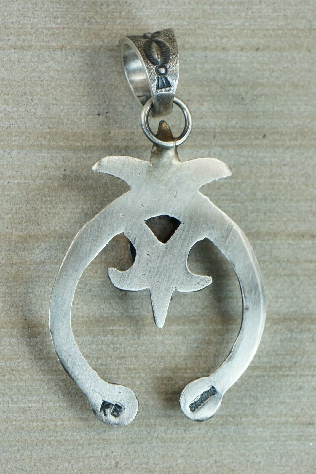 Navajo Spiny Oyster and Sterling Silver Pendant - Kevin Billah