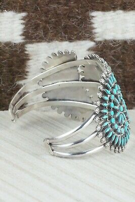 Turquoise & Sterling Silver Bracelet - Merlinda Chavez