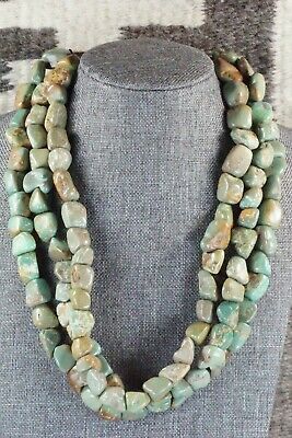 Turquoise & Sterling Silver Necklace - Navajo - High Lonesome Trading