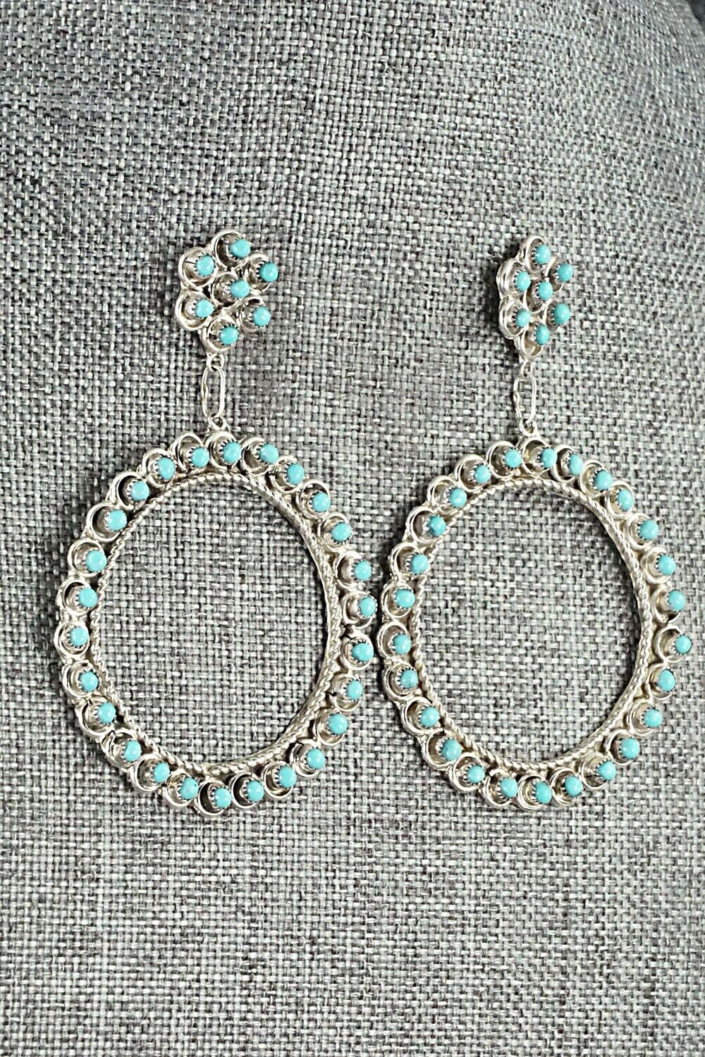 Turquoise & Sterling Silver Earrings - Waylon Johnson