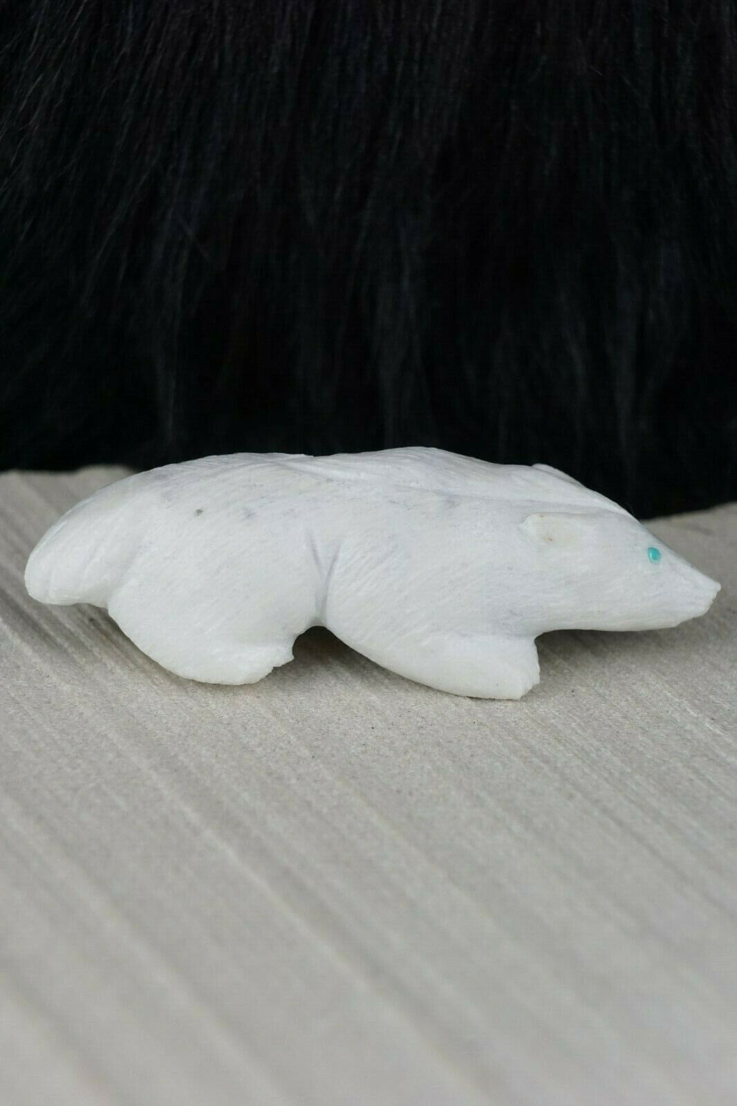 Badger Zuni Fetish Carving - Jonas Hastito - High Lonesome Trading