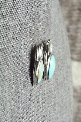 Turquoise & Sterling Silver Earrings - Loretta Smith