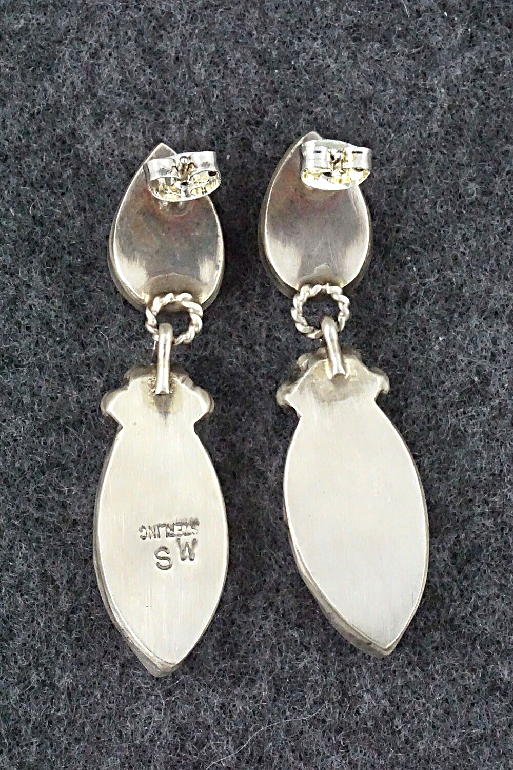 Spiny Oyster & Sterling Silver Earrings - Selina Warner