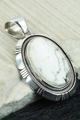 White Buffalo & Sterling Silver Pendant - Wydell Billie