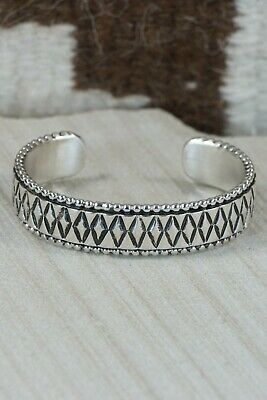 Navajo Sterling Silver Bracelet - Jonathan Nez