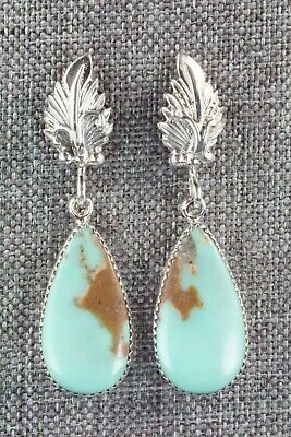 Turquoise & Sterling Silver Earrings - Annie Spencer - High Lonesome Trading