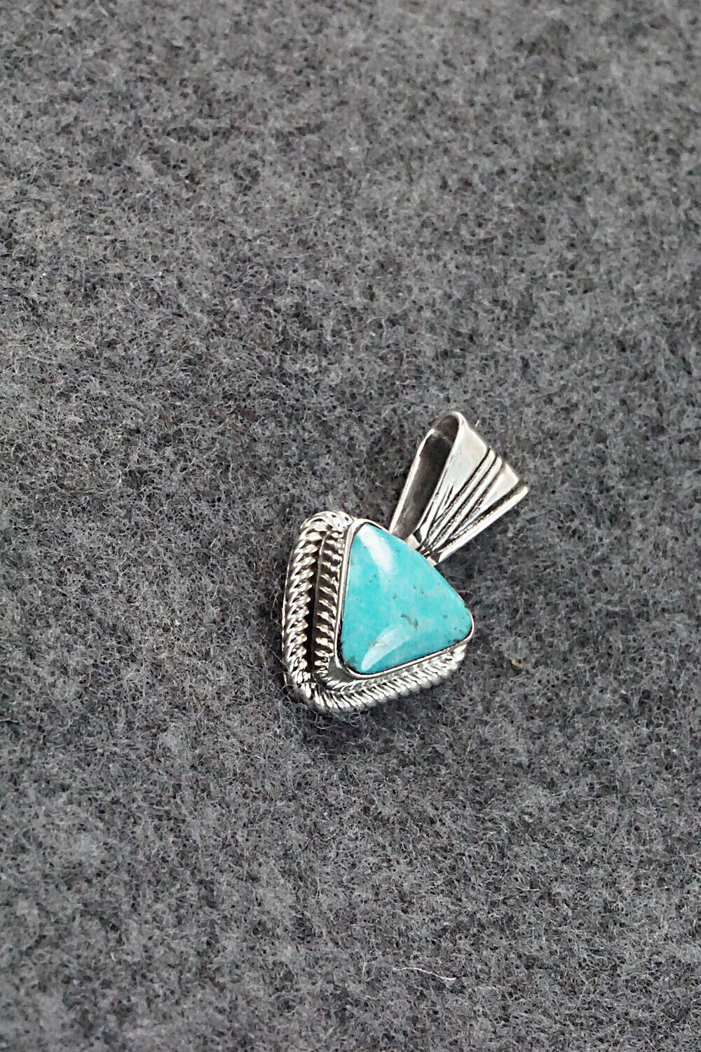 Turquoise and Sterling Silver Pendant - Sadie Jim