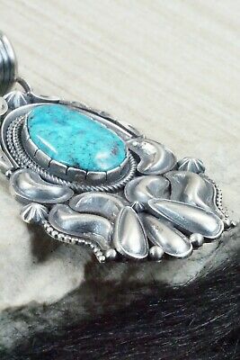 Turquoise and Sterling Silver Pendant - Derrick Gordon