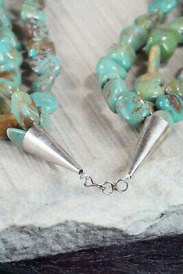 Turquoise & Sterling Silver Necklace - Navajo