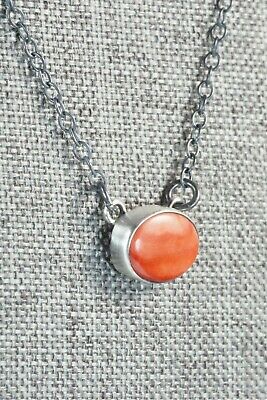 Spiny Oyster & Sterling Silver Necklace - Bernyse Chavez