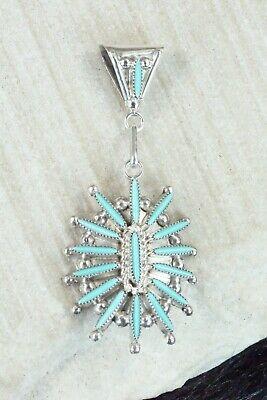 Turquoise & Sterling Silver Pendant - Colin Lalio - High Lonesome Trading